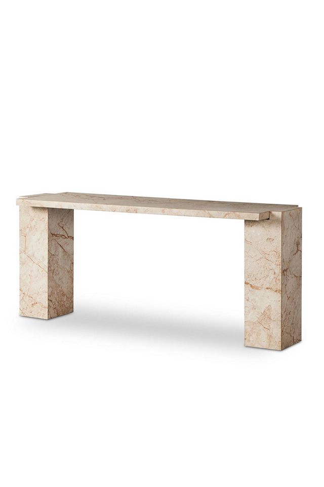 Romano Chunky Marble Console Table #1