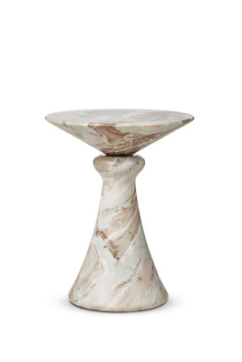 Anthropologie Connie Sculptural Marble End Table