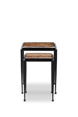 Dalston Square-Top Tapered-Leg Nesting End Table Set