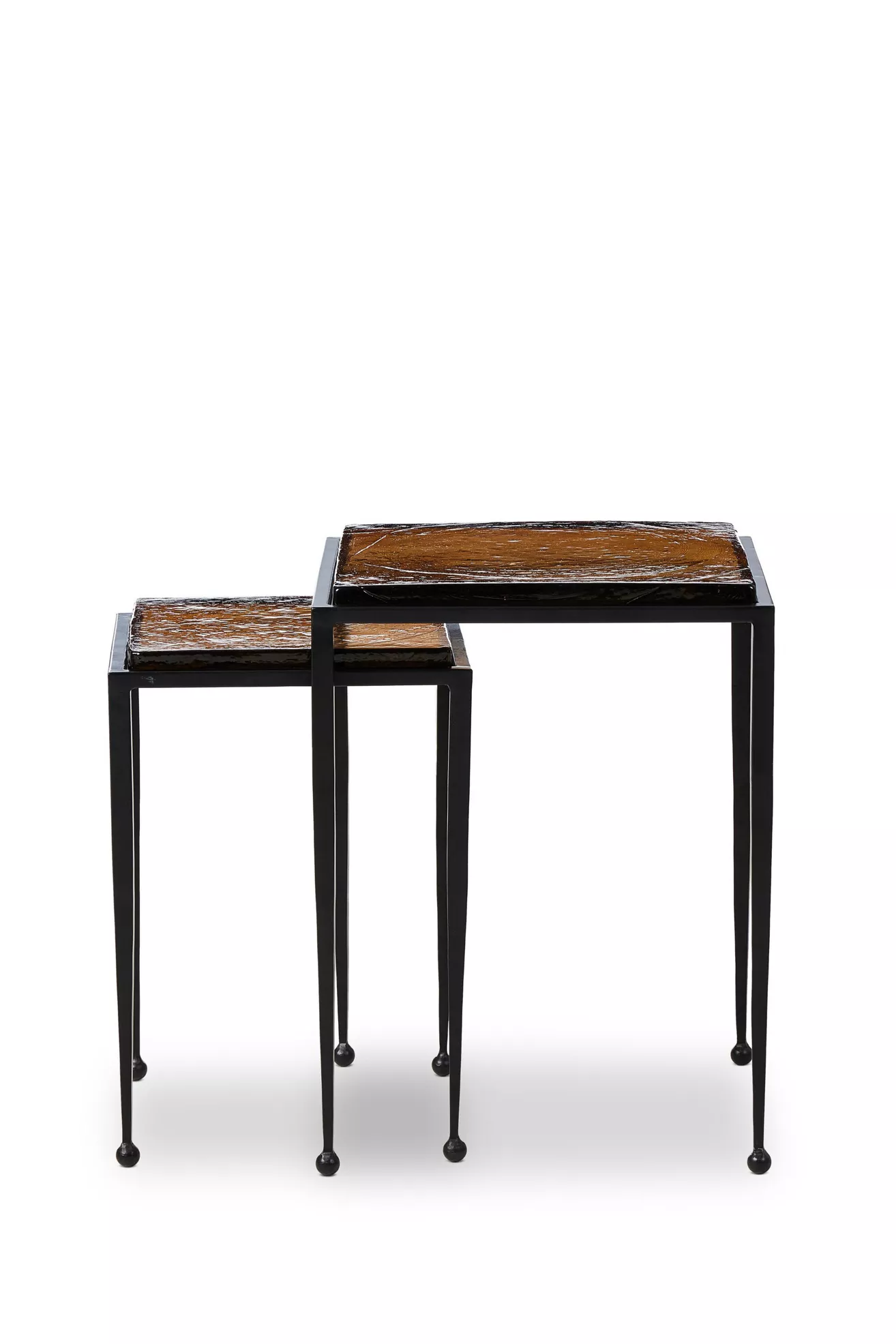 Dalston Square-Top Tapered-Leg Nesting End Table Set - thumbnail 2