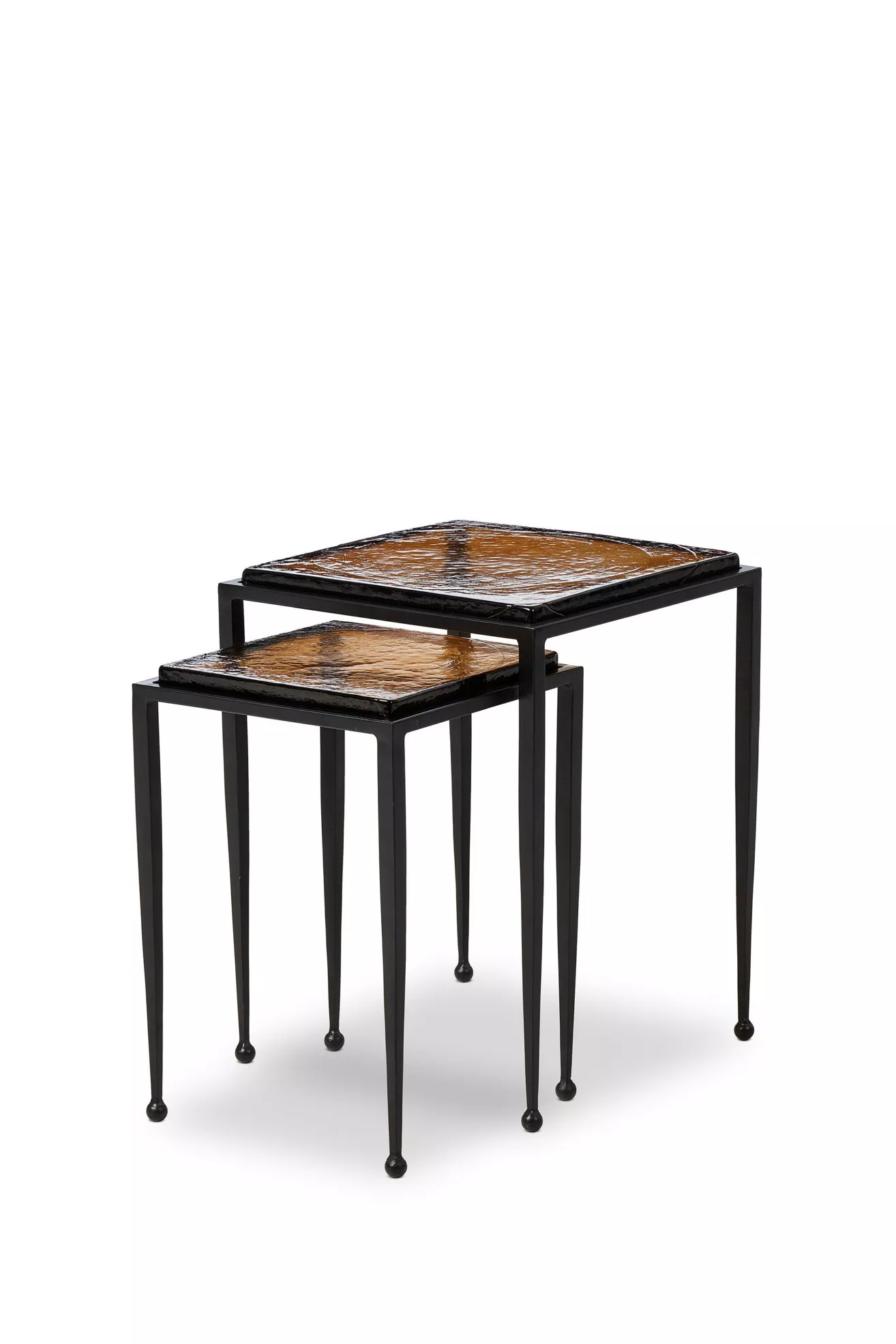 Dalston Square-Top Tapered-Leg Nesting End Table Set - thumbnail 3