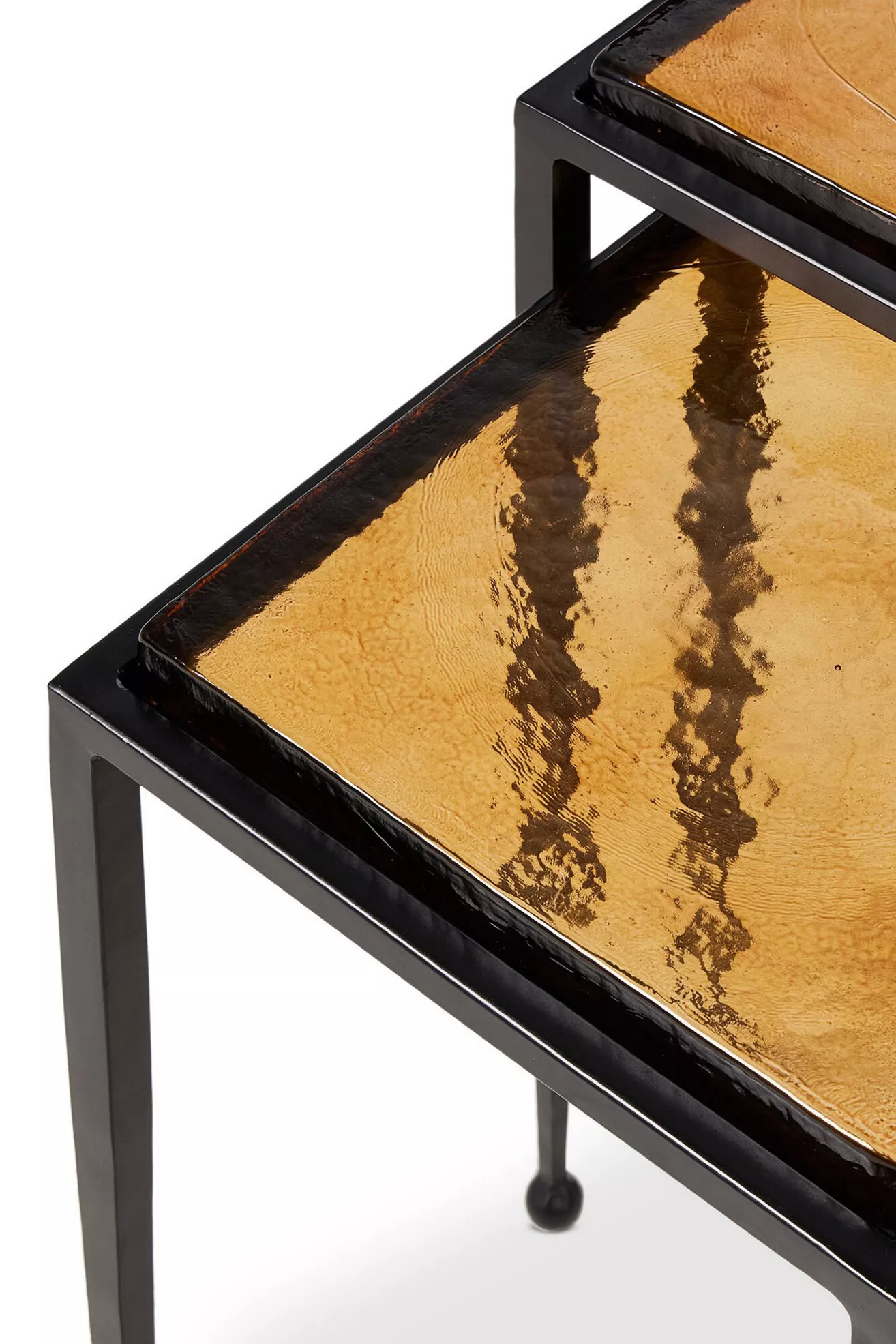 Dalston Square-Top Tapered-Leg Nesting End Table Set - thumbnail 5