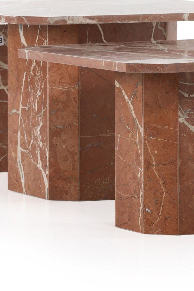 Edina Marble Coffee Tables, Set of 3 #4