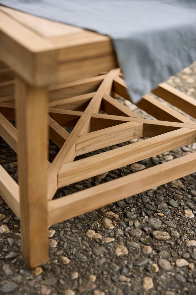 Fretwork Teak Coffee Table #3