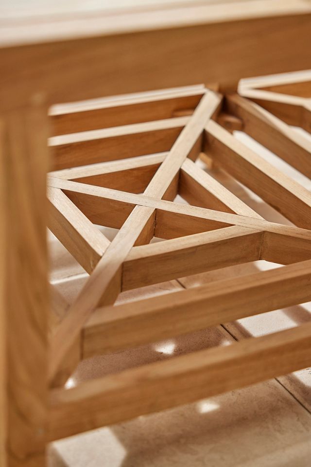 Fretwork Teak Coffee Table #5