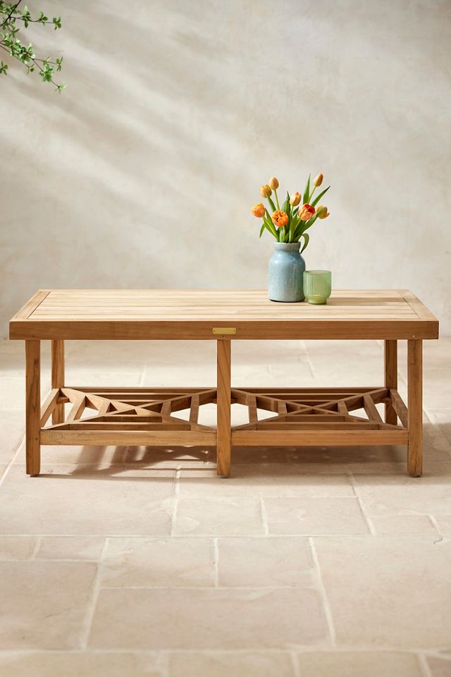 Fretwork Teak Coffee Table #1