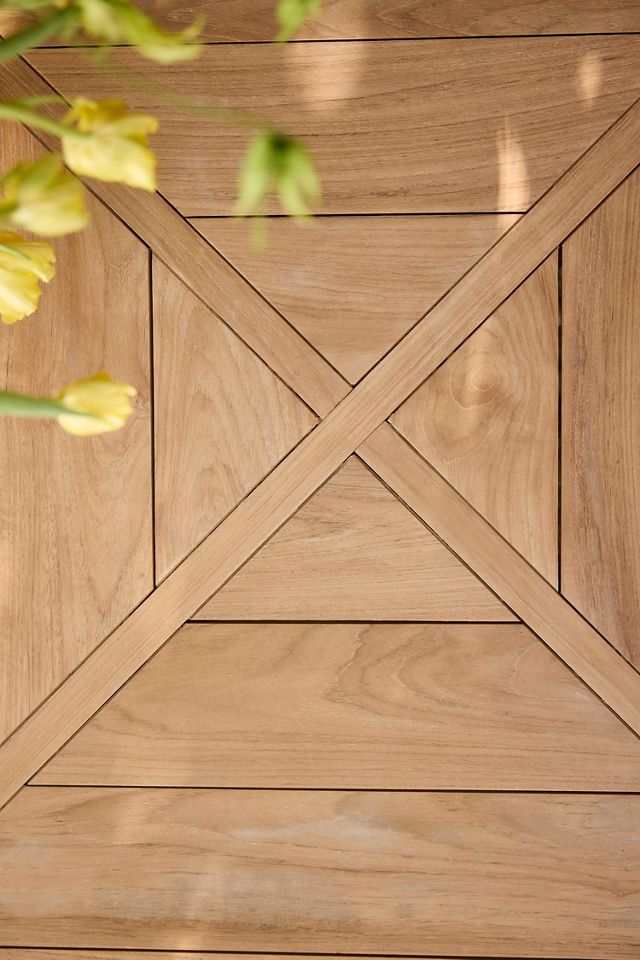 Fretwork Teak Dining Table #7