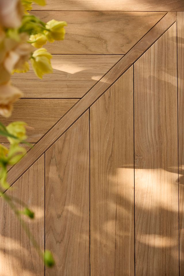 Fretwork Teak Dining Table #3