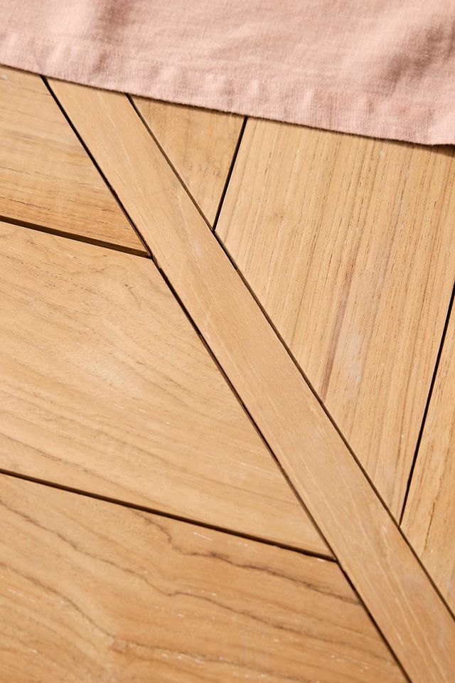 Fretwork Teak Dining Table #8