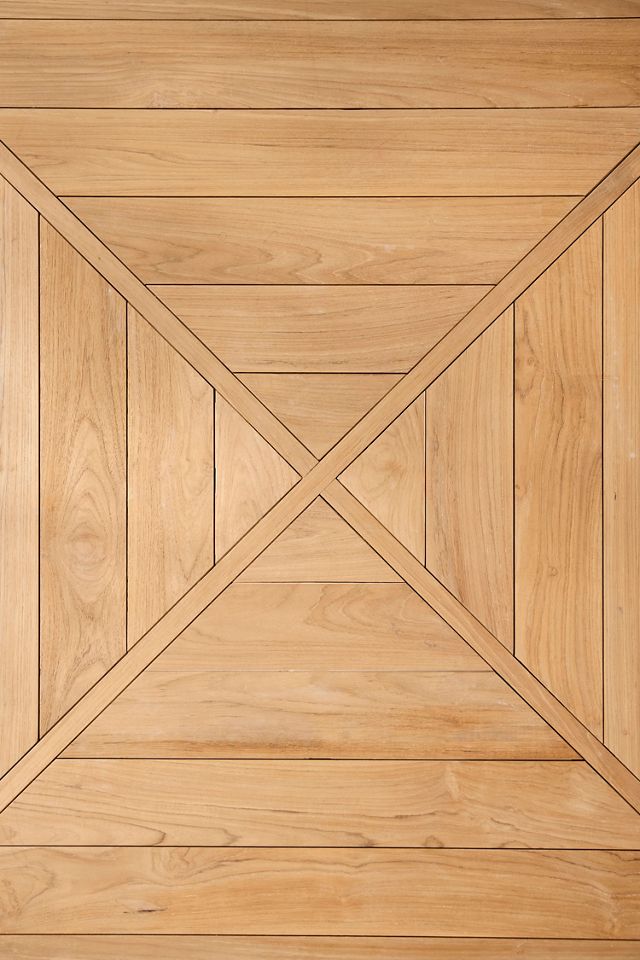Fretwork Teak Dining Table #2