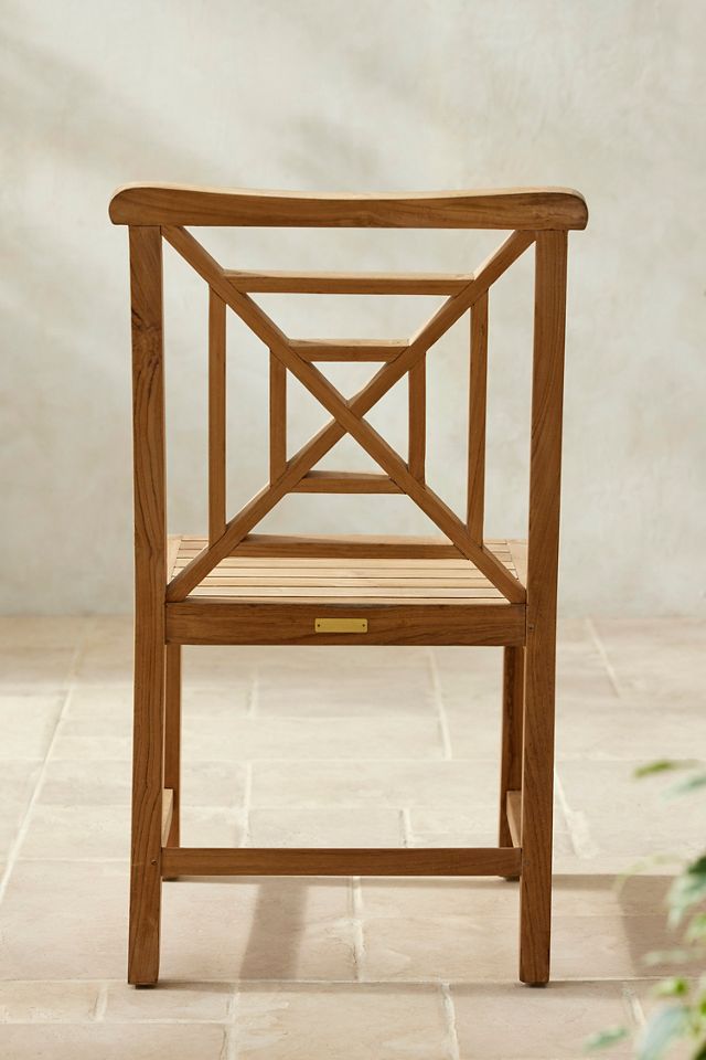 Fretwork Teak Side Chairs, Set of 2 #3