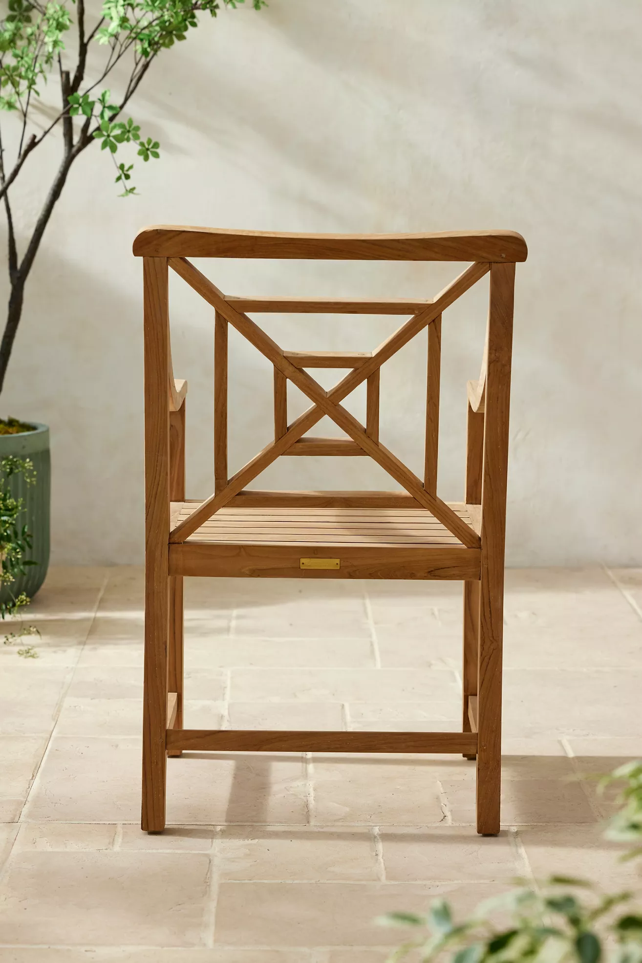 Fretwork Teak Armchair - thumbnail 5
