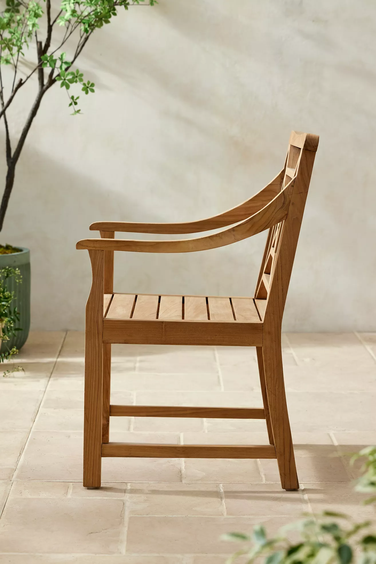 Fretwork Teak Armchair - thumbnail 4