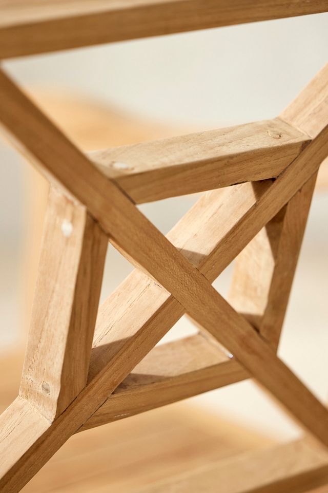 Fretwork Teak Rocking Chair #8