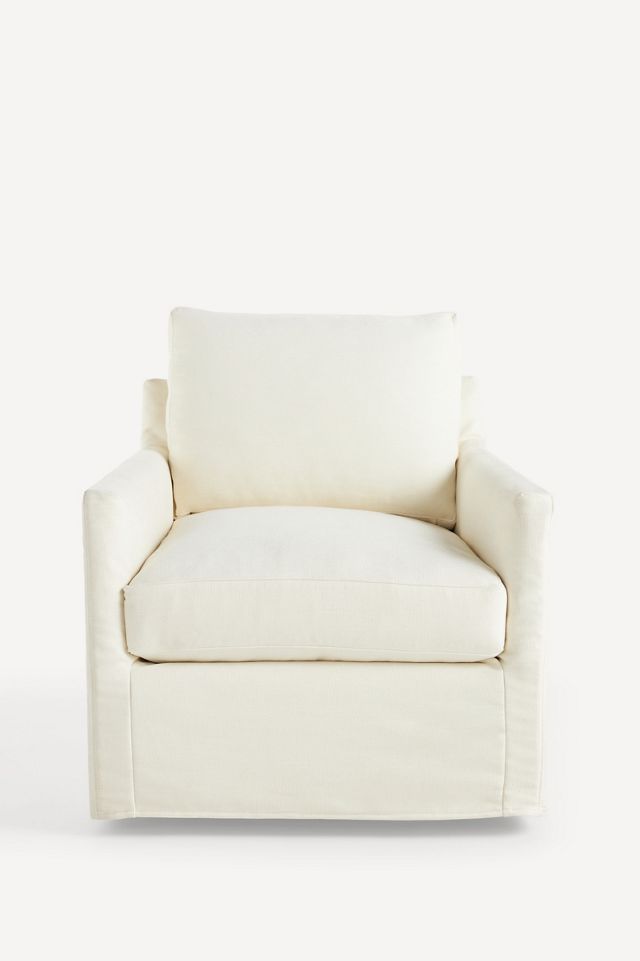 Blair Slipcover Swivel Chair #1