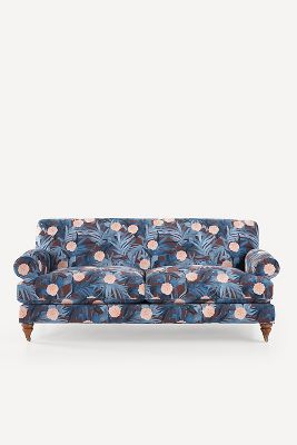 ANTHROPOLOGIE WILLOUGHBY 79" FREDERICA VELVET TWO-CUSHION SOFA 