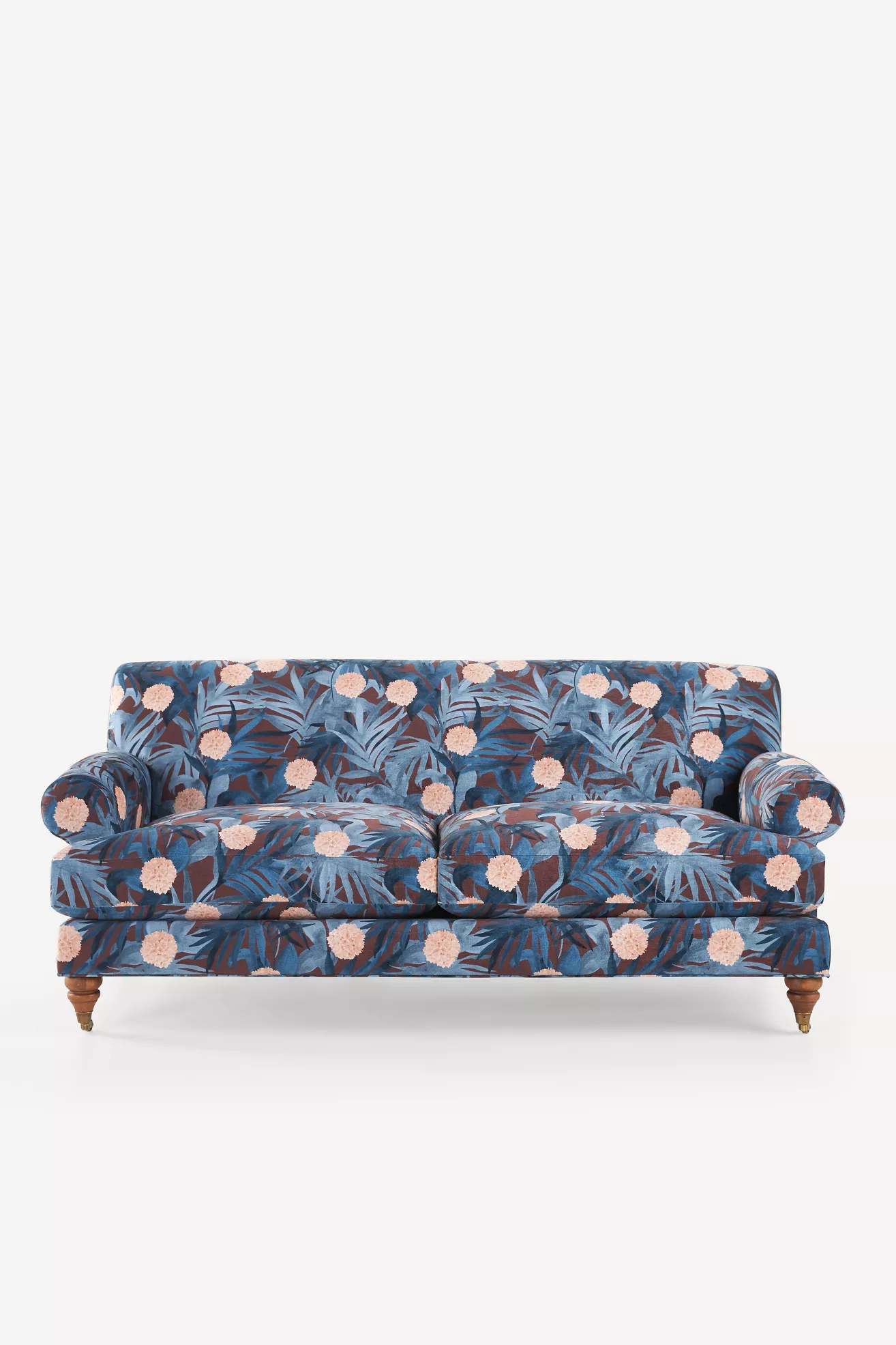 Anthropologie Willoughby 79" Velvet Two-Cushion Sofa