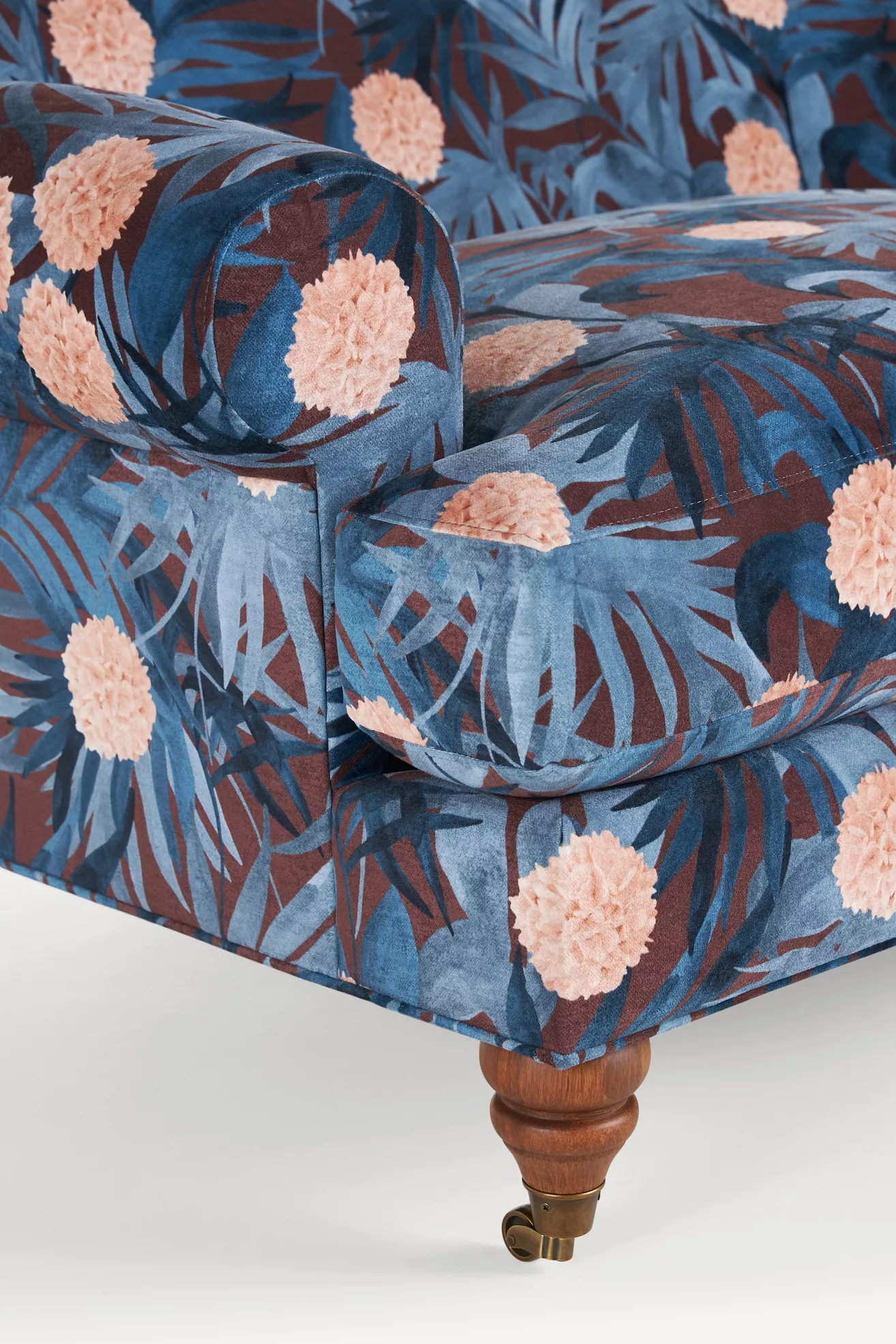 Anthropologie Willoughby 79" Velvet Two-Cushion Sofa