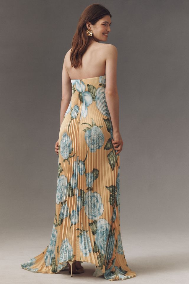 L'IDÉE Strapless Pleated Black Tie Gown #3