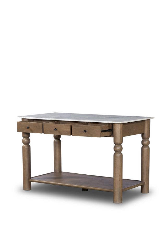 Dothan 58" Marble Kitchen Island #1
