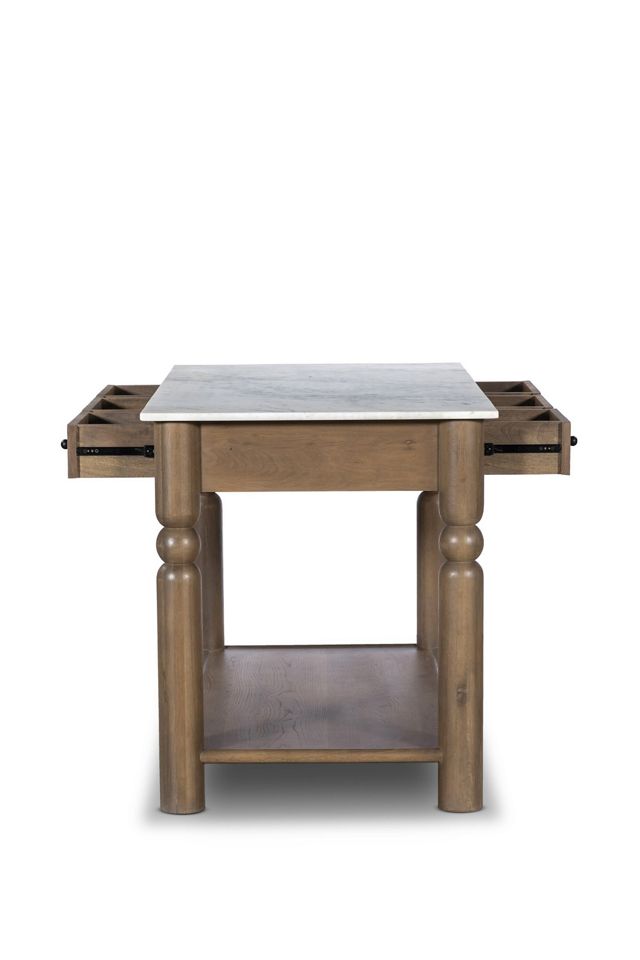 Dothan 58" Marble Kitchen Island #2
