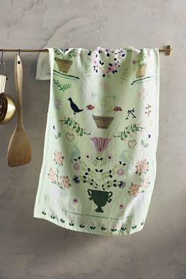Spring Scene Dish Towel
