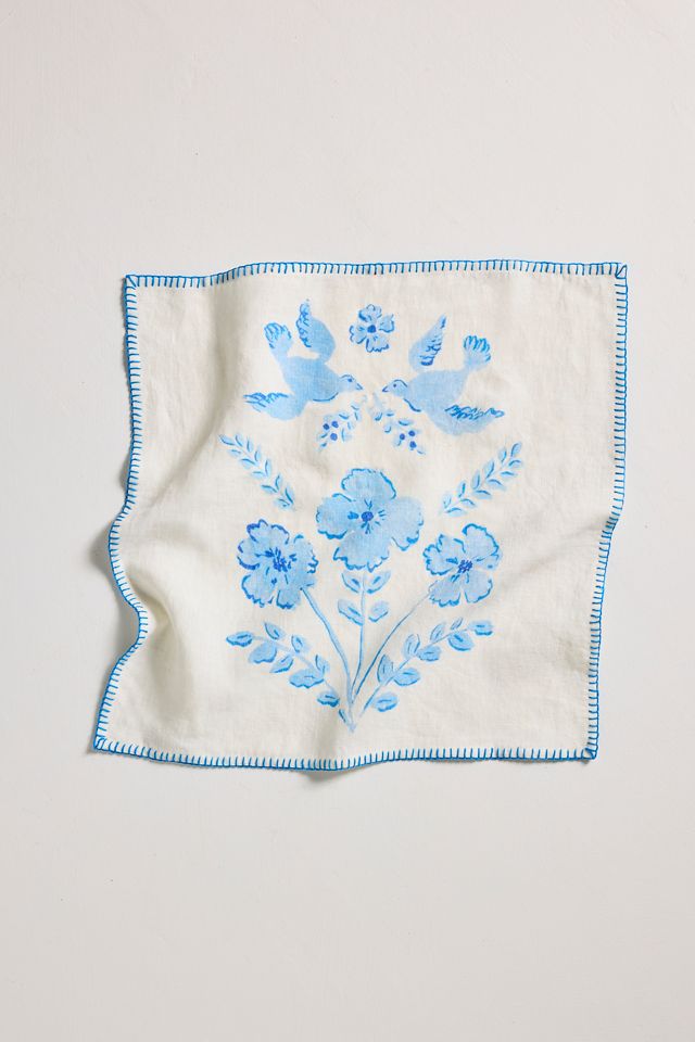 Delft Floral Napkins, Set of 4 #3