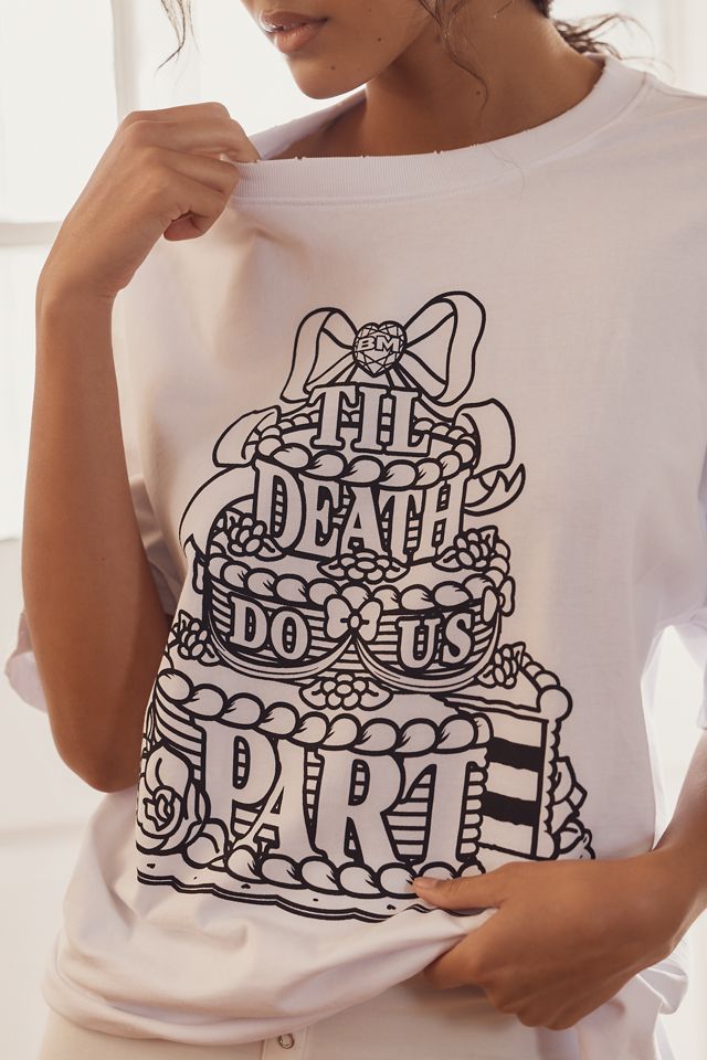 BRIDEMERCH 'Til Death Do Us Part Cake Graphic Tee #1