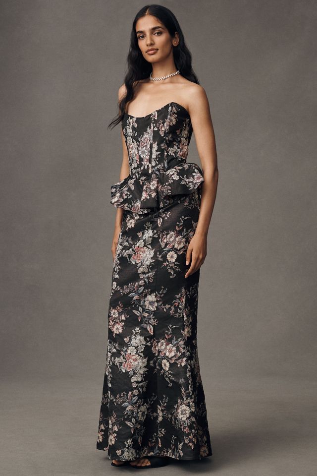 V. Chapman Waverly Brocade Fit & Flare Skirt Set #1