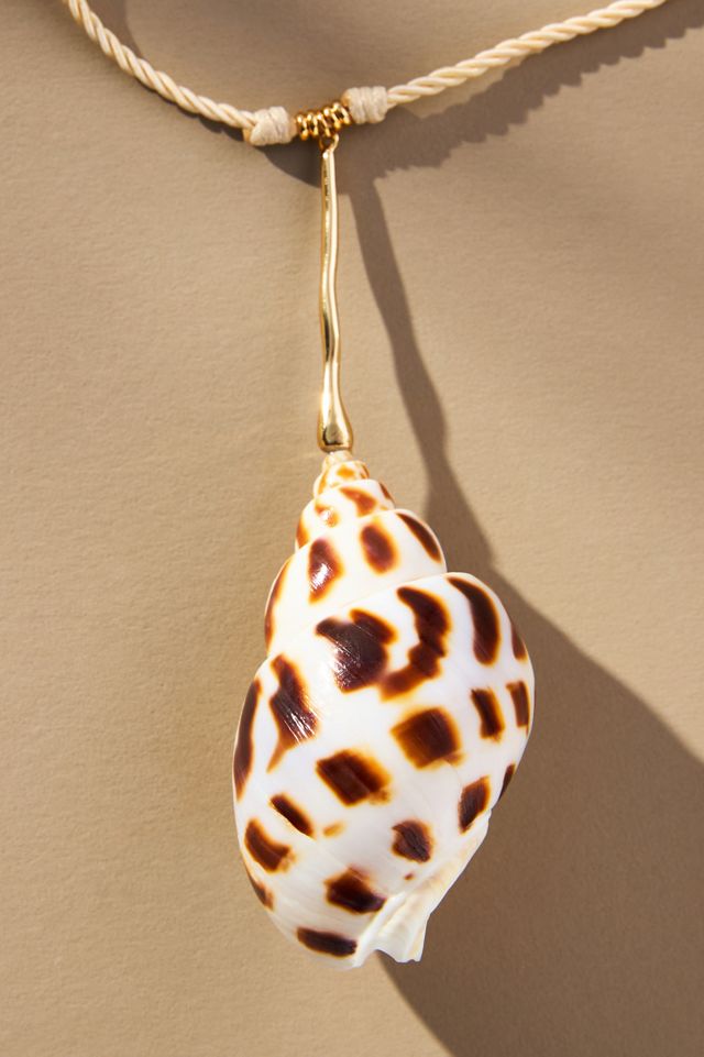 Shell Charm Rope Necklace #2