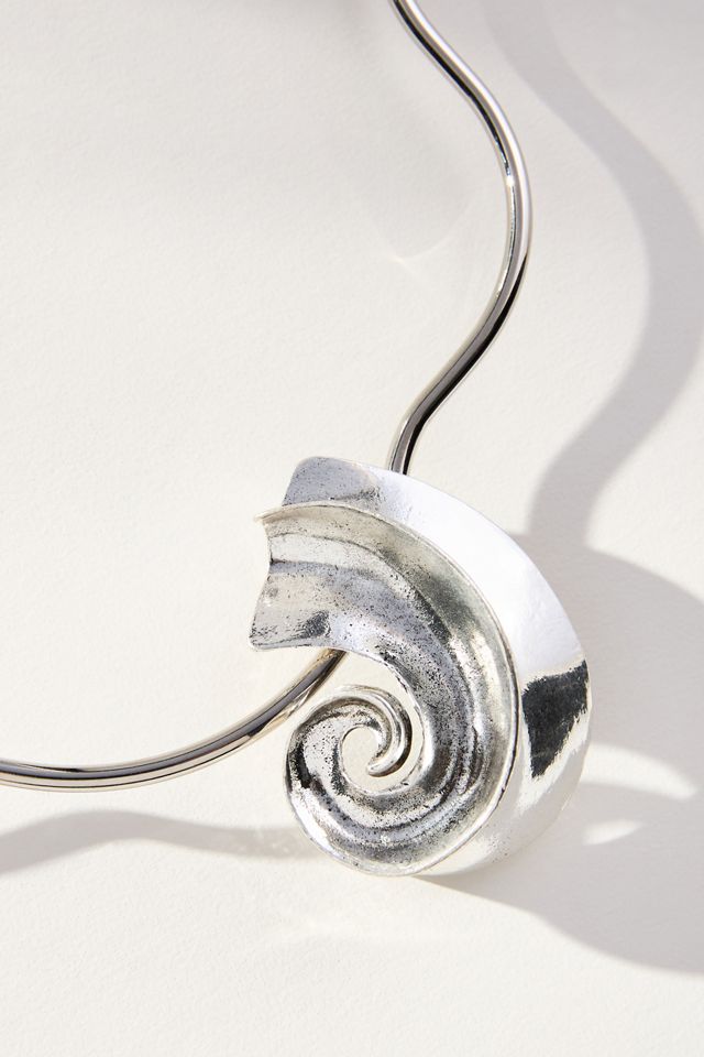 Metal Shell Charm Necklace #2