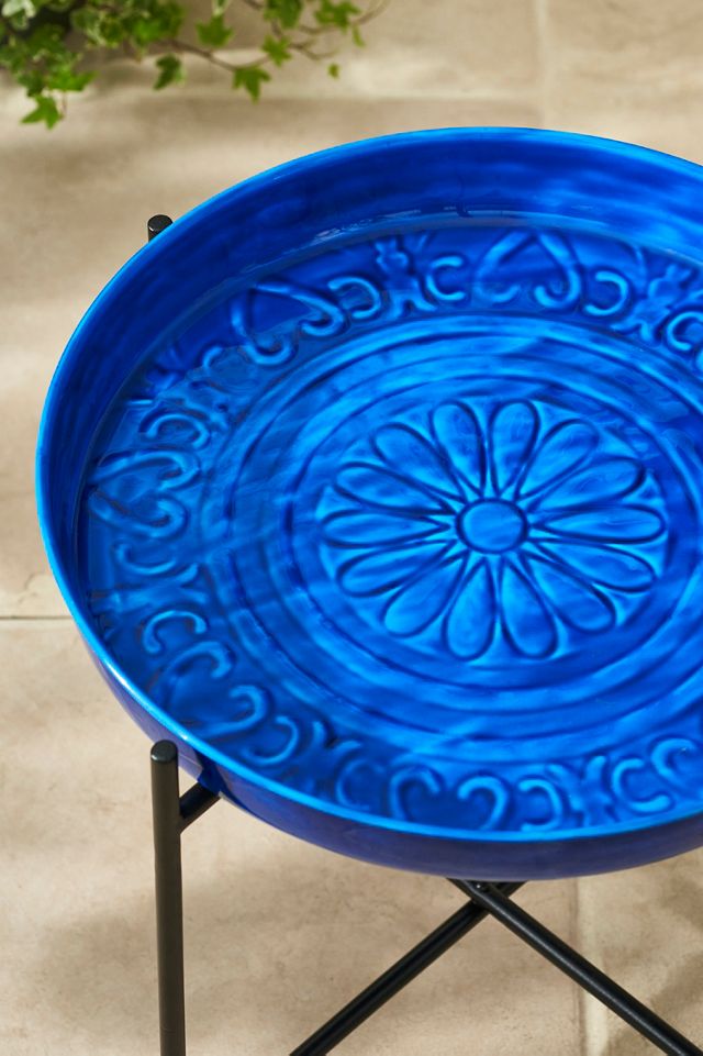 Tray Top Iron Side Table #1