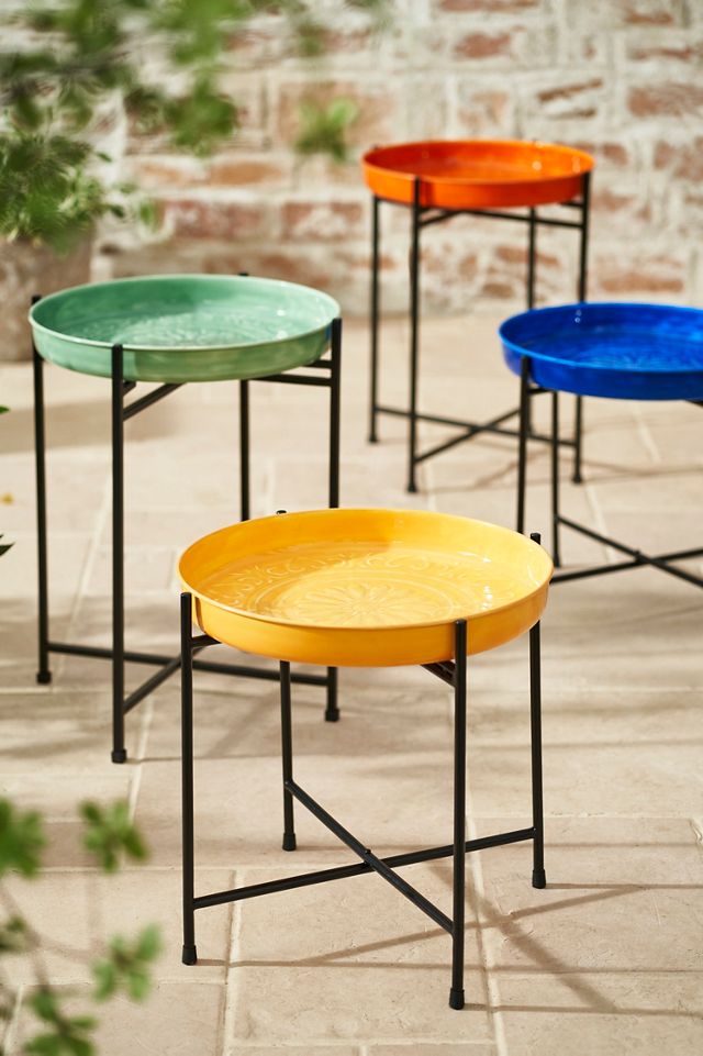 Tray Top Iron Side Table #2