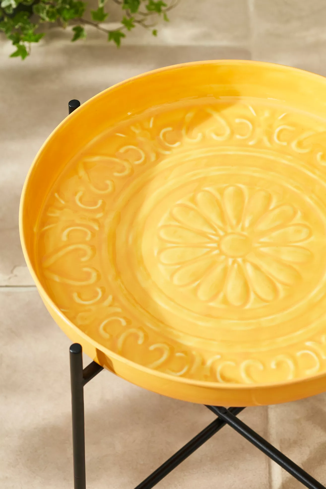 Tray Top Iron Side Table - thumbnail 7