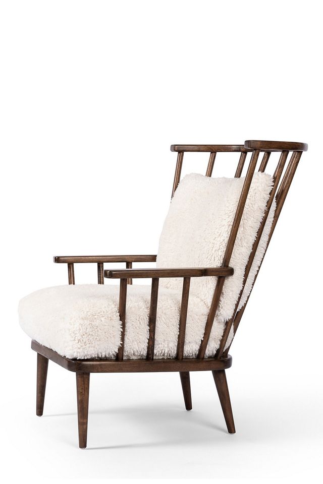 Graham Cushioned Spindle Accent Chair #2