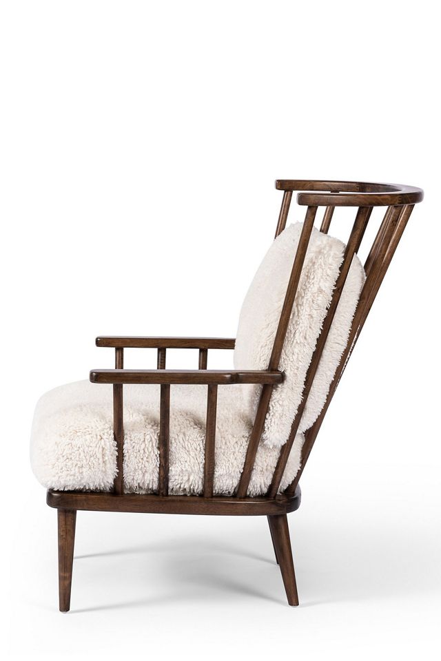 Graham Cushioned Spindle Accent Chair #3