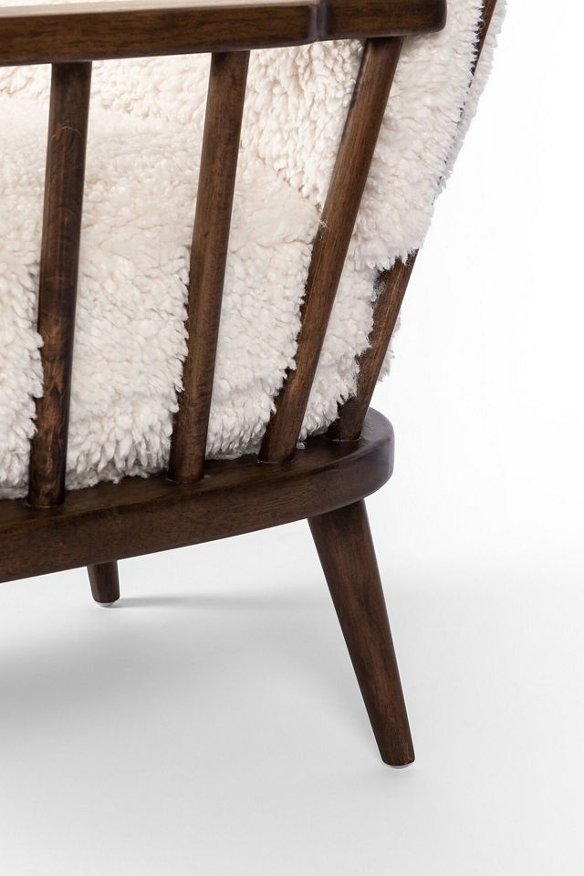 Graham Cushioned Spindle Accent Chair #5