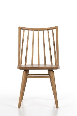 ANTHROPOLOGIE LEWIS WINDSOR OAK DINING CHAIR 