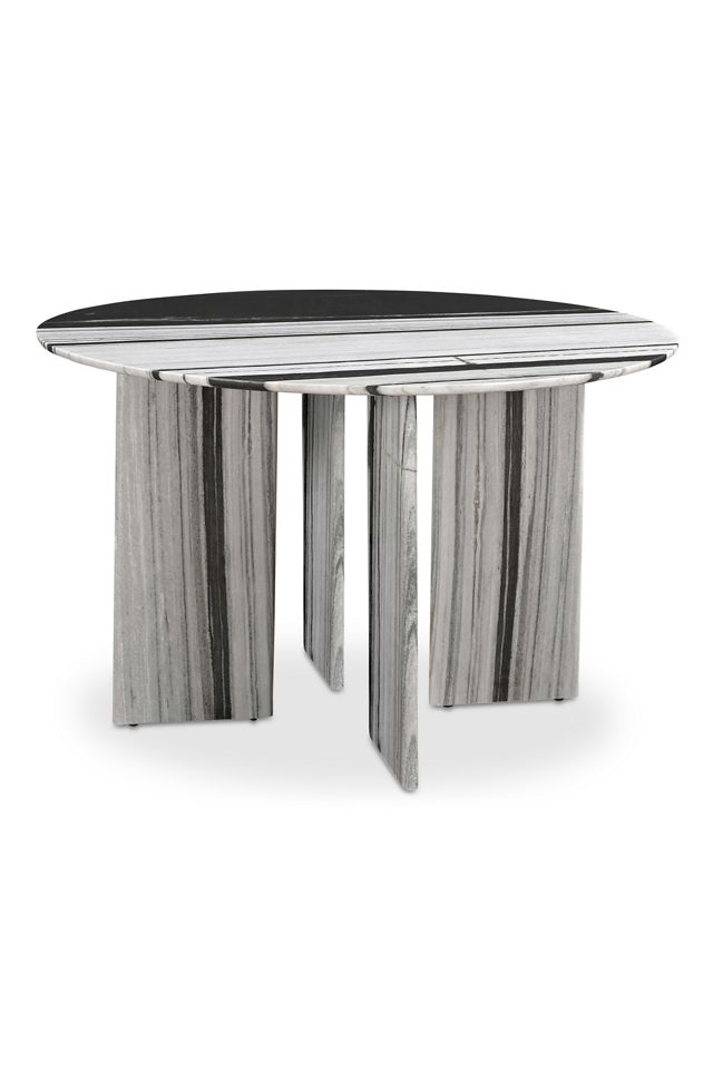 Celia 48" Panda Marble Round Dining Table #1