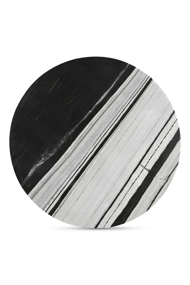 Celia 48" Panda Marble Round Dining Table #3