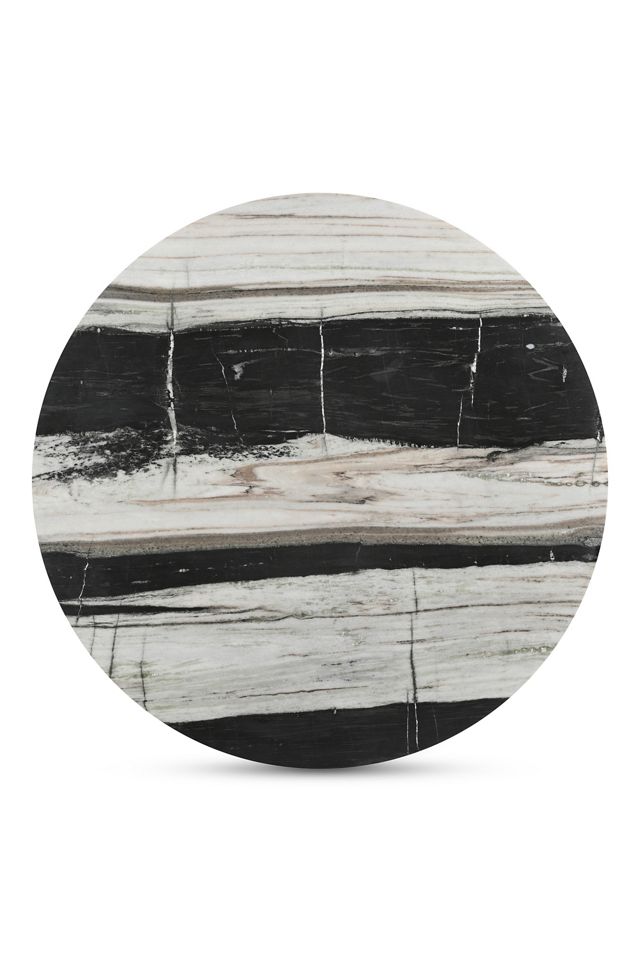 Celia 48" Panda Marble Round Dining Table #4