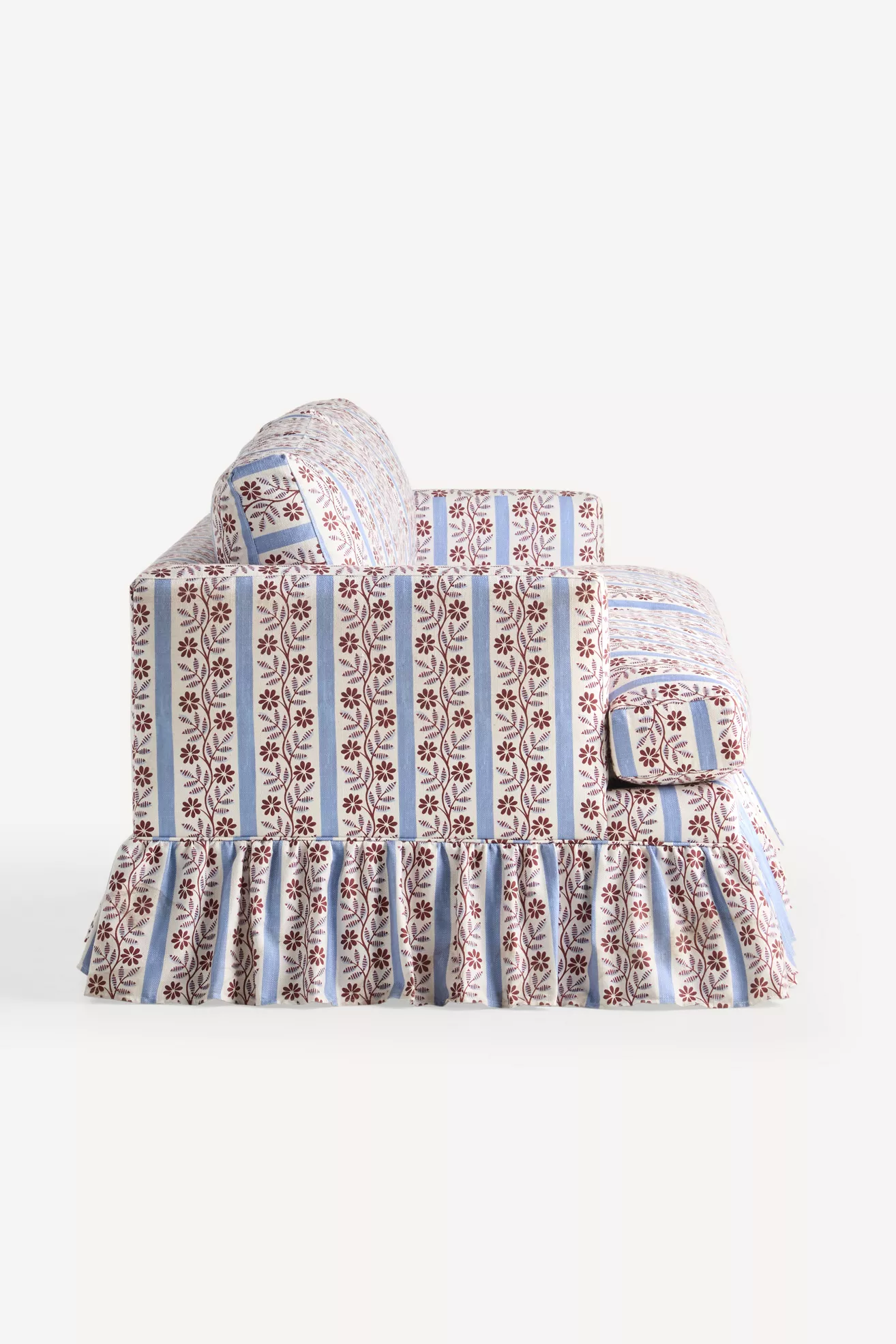 Bowen 83"  Ruffle Sofa - thumbnail 4