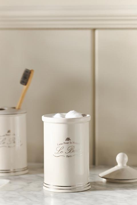 Le Bain Porcelain Cotton Jar