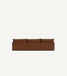 James Leather Three-Cushion Sofa