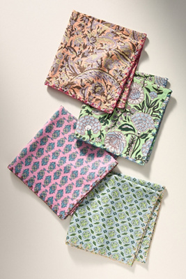 Anthropologie Tangier Oasis Napkins, Set Of 4