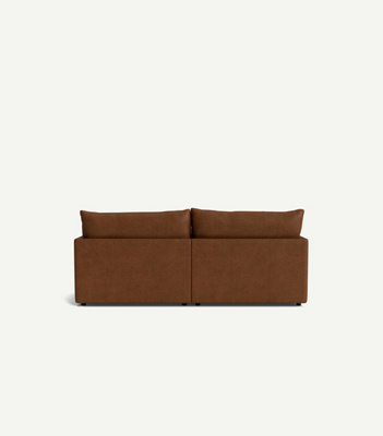 James Leather Two-Cushion Sofa - Thumbnail 4