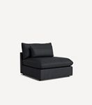 James Modular Leather Armless Chair