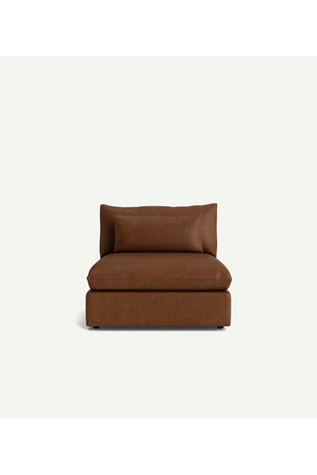 James Modular Leather Armless Chair