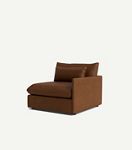 James Modular Leather One-Arm Chair