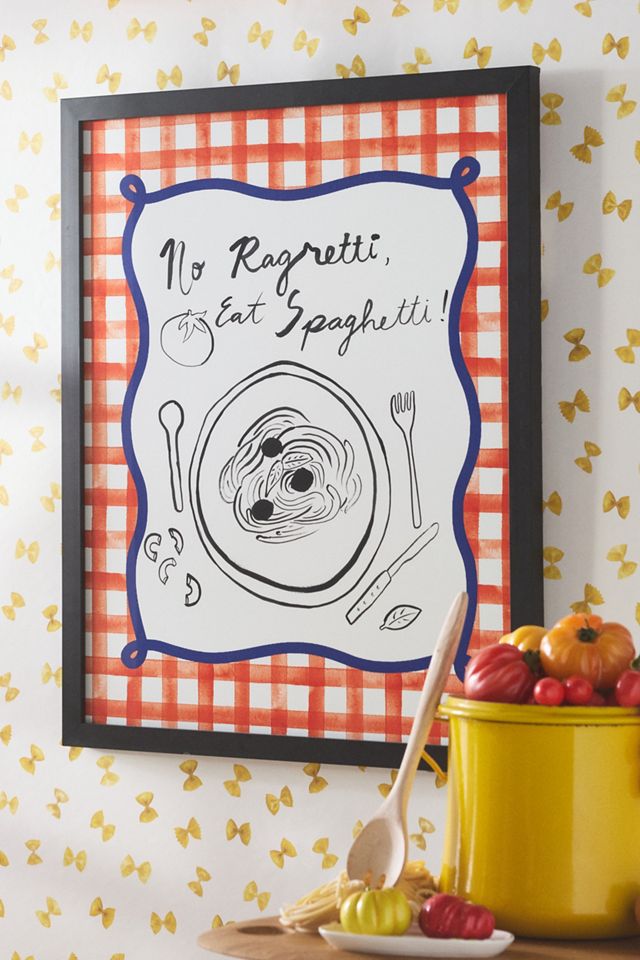 No Ragretti Eat Spaghetti Wall Art #1